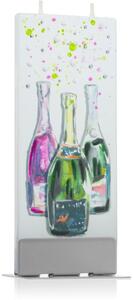 Flatyz Greetings Three Bottles Of Sparkling Wine ukrasna svijeća 6x15 cm