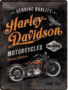 Metalni znak Harley-Davidson - Timeless Tradition, (30 x 40 cm)