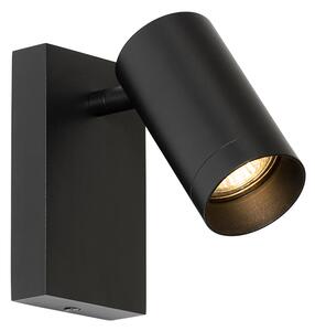 Moderna zidna lampa crna podesiva sa prekidačem - Jeana Luxe