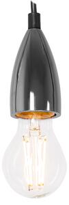 Viseća stropna svjetiljka Chrome Black APP357-1CP