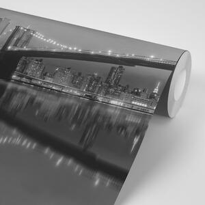 Fototapeta crno-bijeli most u Manhattanu