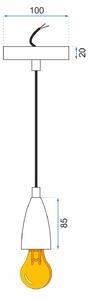 Viseća stropna svjetiljka Chrome Black APP357-1CP