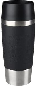 Tefal - Putna šalica 360 ml TRAVEL MUG nehrđajući/crna