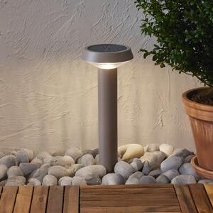 STAR TRADING Solarna vrtna svjetiljka na štap Casa LED, bež, visina 45 cm, Bež, Plastika, Vanjski reflektor/šiljak za tlo