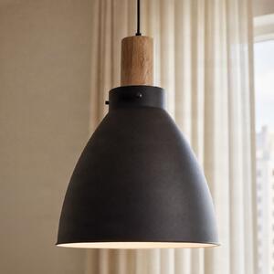 Lindby Trebale viseća svjetiljka, E27, Ø 28 cm, crna, metalna, prigušiva, Crno, Dnevni boravak/blagovaonica, Metal