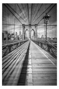 Umjetnički tisak Melanie Viola - NEW YORK CITY Brooklyn Bridge, (40 x 60 cm)