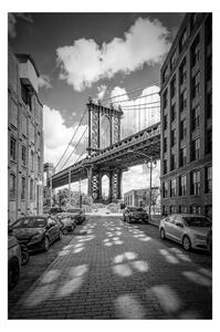 Umjetnički tisak Melanie Viola - NEW YORK CITY Manhattan Bridge, (40 x 60 cm)
