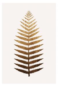 Umjetnički tisak Kubistika - Golden leaf, (40 x 60 cm)