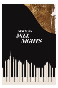 Umjetnički tisak Kubistika - NY Jazz, (40 x 60 cm)