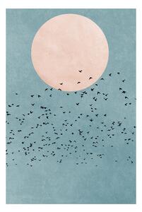 Poster Kubistika - Fly away, (40 x 60 cm)