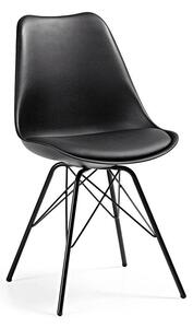 LARS Chair metal black plastic black