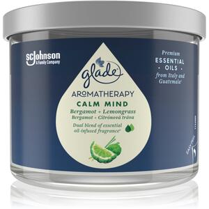 GLADE Aromatherapy Calm Mind mirisna svijeća Bergamot + Lemongrass 260 g