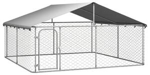 VidaXL Vanjski kavez za pse s krovom 300 x 300 x 150 cm