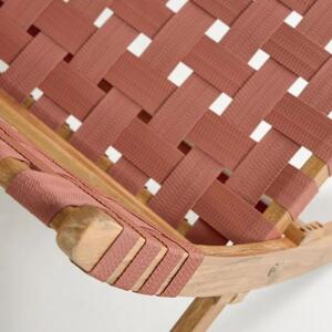 Habeli sklopiva stolica od bagremovog drva s užetom