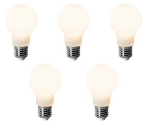 Set od 5 E27 prigušivih LED žarulja A60 Opal 7W 806 lm 3000K