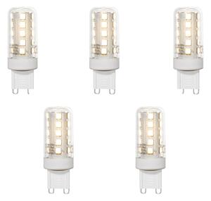 Set od 5 G9 LED žarulja prozirne 2W 370 lm 3000K