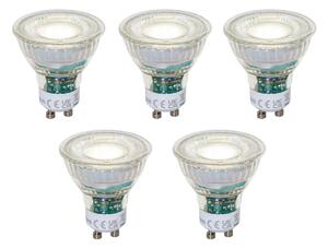 Set od 5 GU10 50mm prigušivih LED žarulja prozirne 2,5W 450 lm 4000K
