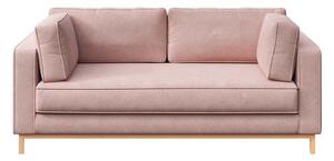 Svijetlo ružičasta baršunasti sofa 192 cm Celerio – Ame Yens