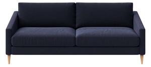 Tamno plava baršunasti sofa 200 cm Karoto – Ame Yens