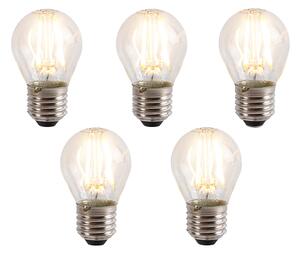Set od 5 prigušivih LED žarulja E27 P45 4W 330lm 2100K