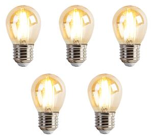 Set od 5 prigušivih LED žarulja E27 P45 Goldline 3,5 W 330 lm 2100 K