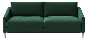 Tamno zelena baršunasti sofa 200 cm Karoto – Ame Yens