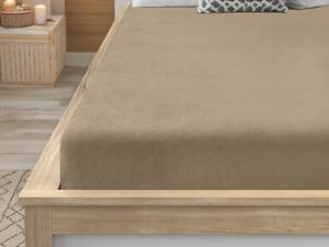Plahta mikropliš SOFT 90x200 cm smeđa