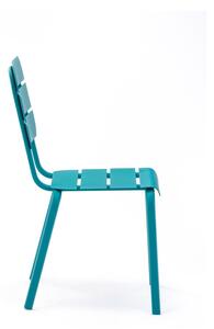 Plave metalne vrtne stolice u setu 4 kom Alicante – Ezeis