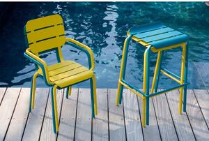 Set od 4 plave vrtne stolice s naslonima za ruke Ezeis Alicante