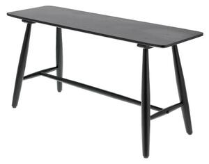 Crni konzolni stol od hrastovine 90x28 cm Bast - Villa Collection