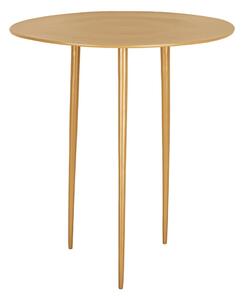 Žuti metalni pomoćni stolić Leitmotiv Supreme, ø 42,5 cm