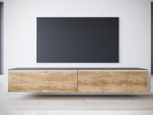 TV stolić/ormarić Dilune 180 (matera + breslau kesten) (s LED rasvjetom)