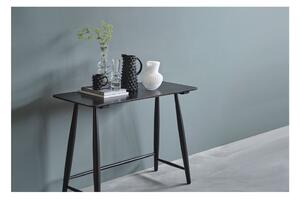 Crni konzolni stol od hrastovine 100x44,5 cm Bast - Villa Collection