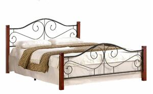Krevet Houston 431Bračni, Smeđa, 140x200, Metal, Basi a doghePodnice za krevet, 144x205x89cm