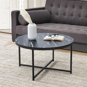 Stol za kavu 45x80cm mramor - crni mramor
