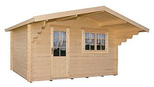 Kiehnholz Vrtna kućica Östersund (Vanjska dimenzija uklj. krovni prevjes (Š x D): 437 x 423 cm, Drvo, Natur)