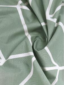 Zelena pamučna posteljina Mirja 46, 155 x 220 cm
