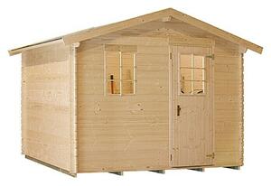 Kiehnholz Vrtna kućica Kopenhagen 4 (Vanjska dimenzija uklj. krovni prevjes (Š x D): 310 x 293 cm, Drvo, Natur)