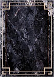 Crni tepih Vitaus Willow, 50 x 80 cm