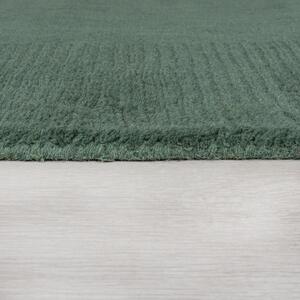 Tamnozeleni vuneni tepih Flair Rugs Siena, 80 x 150 cm
