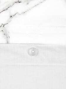 Bijelo-crna posteljina za bračni krevet od pamučnog perkala Westwing Collection Malin, 200 x 200 cm