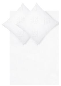Bijela pamučna posteljina Westwing Collection Fia, 200 x 200 cm