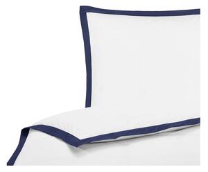 Bijelo-plava posteljina od pamučnog perkala Westwing Collection Joanna, 135 x 200 cm