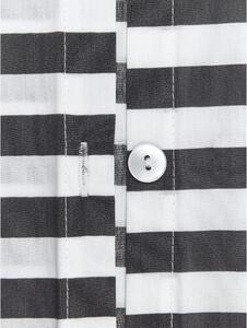 Sivo-bijela posteljina od pamučnog perkala Westwing Collection Yuliya, 135 x 200 cm