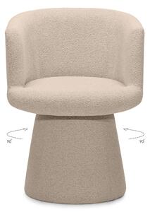 Okretna dizajnerska fotelja YATO, bež Loop 04