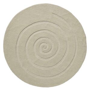 Kremasto bijeli vuneni tepih Think Rugs Spiral, ⌀ 180 cm