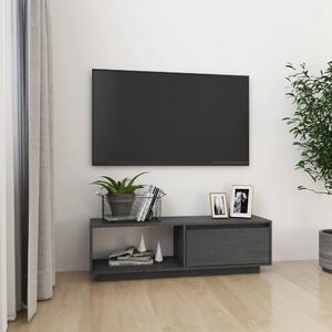 VidaXL TV ormarić sivi 110 x 30 x 33,5 cm od masivne borovine