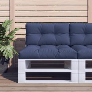 VidaXL Set jastuka za palete modri 70 x 40 x 12 cm od tkanine