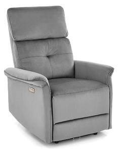 Podesiva fotelja Houston 1543 Siva, 92x80x90cm, Tkanina