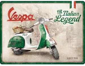 Metalni znak Vespa The Italian Legend, (40 x 30 cm)